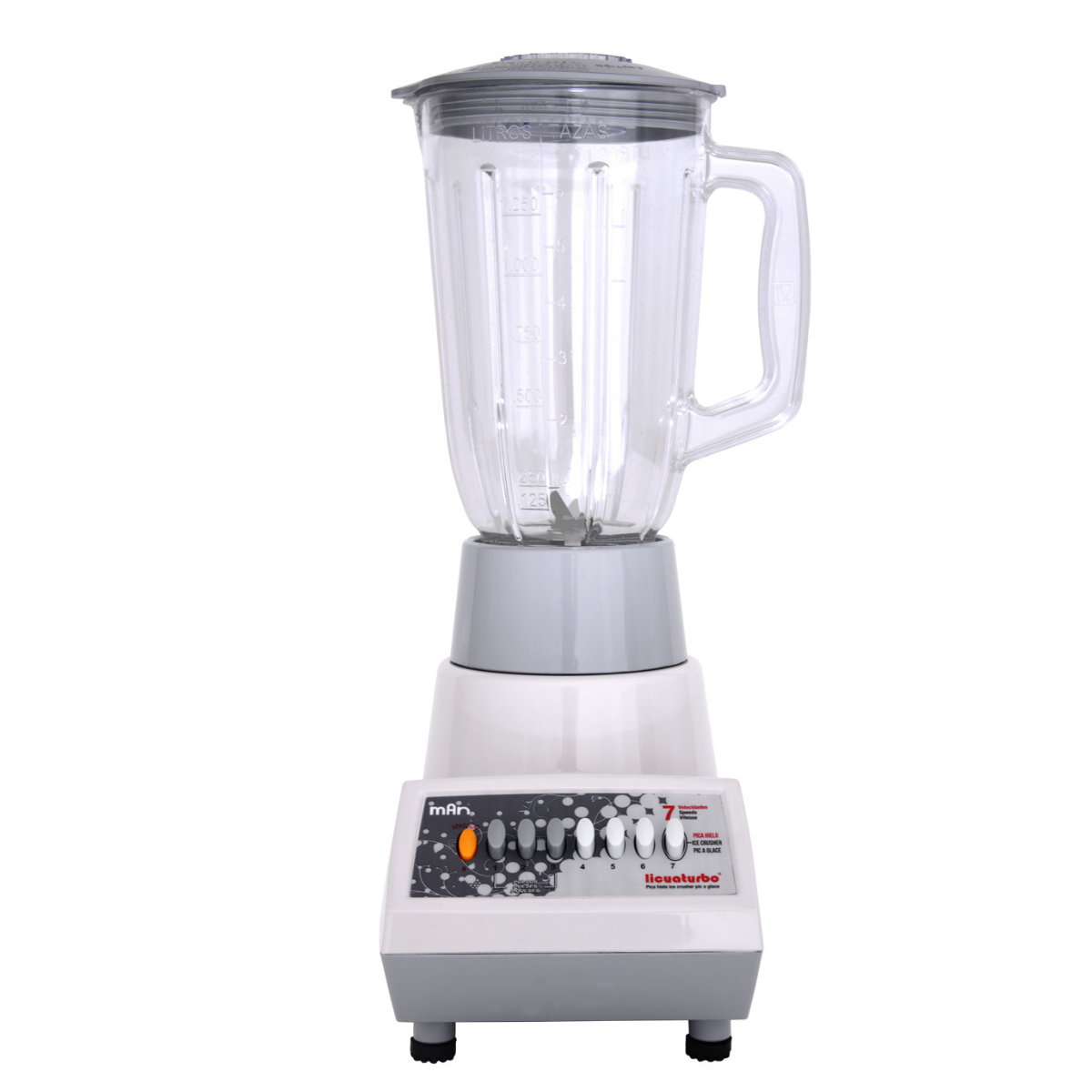 Licuadora MAN LPP-507 750W vista frontal - INDUSTRIAS MAN Guatemala